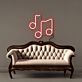 Musiknoten LED-Neonschild Wohnzimmer Musikstudio