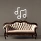 Musiknoten LED-Neonschild Wohnzimmer Musikstudio