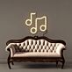 Musiknoten LED-Neonschild Wohnzimmer Musikstudio