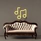 Musiknoten LED-Neonschild Wohnzimmer Musikstudio