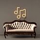 Musiknoten LED-Neonschild Wohnzimmer Musikstudio