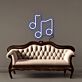 Musiknoten LED-Neonschild Wohnzimmer Musikstudio