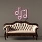 Musiknoten LED-Neonschild Wohnzimmer Musikstudio