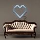 Pixel Herz LED-Neonschild Wohnzimmer Schlafzimmer