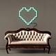 Pixel Herz LED-Neonschild Wohnzimmer Schlafzimmer