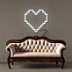 Pixel Herz LED-Neonschild Wohnzimmer Schlafzimmer