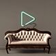Play Symbol LED-Neonschild Wohnzimmer Gaming