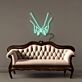 zwei Hände mit ineinander verhakten kleinen Fingern LED-Neonschild Wohnzimmer Schlafzimmer