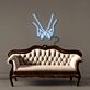 zwei Hände mit ineinander verhakten kleinen Fingern LED-Neonschild Wohnzimmer Schlafzimmer