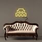 Pixel Alien Figur LED-Neonschild Wohnzimmer Gamingzimmer