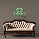Pixel Alien Figur LED-Neonschild Wohnzimmer Gamingzimmer