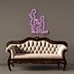 Abstrakte Silhouette zweier Personen LED-Neonschild für Bar Club