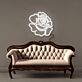 Rosenblüte LED-Neonschild Wohnzimmer Dekoration