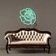Rosenblüte LED-Neonschild Wohnzimmer Dekoration