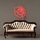 Rosenblüte LED-Neonschild Wohnzimmer Dekoration