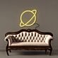 Planet mit Ring LED-Neonschild Wohnzimmer Schlafzimmer