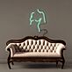 Frauenkörper Silhouette LED-Neonschild Wohnzimmer Studio