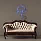 weiblicher Torso Umriss LED-Neonschild Wohnzimmer Atelier
