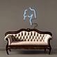 weiblicher Torso Umriss LED-Neonschild Wohnzimmer Atelier