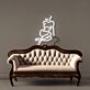 Sitzende Frau Silhouette LED-Neonschild Wohnzimmer Studio