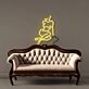 Sitzende Frau Silhouette LED-Neonschild Wohnzimmer Studio