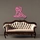 Sitzende Frau Silhouette LED-Neonschild Wohnzimmer Studio