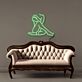 Sitzende Frau Silhouette LED-Neonschild Wohnzimmer Studio
