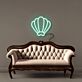 Muschel LED-Neonschild Wohnzimmer Schlafzimmer