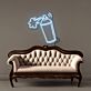 Sprühdose mit Farbspray LED-Neonschild Wohnzimmer Atelier