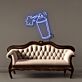Sprühdose mit Farbspray LED-Neonschild Wohnzimmer Atelier
