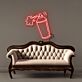 Sprühdose mit Farbspray LED-Neonschild Wohnzimmer Atelier