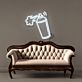 Sprühdose mit Farbspray LED-Neonschild Wohnzimmer Atelier
