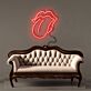 Lippen mit herausgestreckter Zunge LED-Neonschild Wohnzimmer Lounge