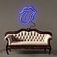 Lippen mit herausgestreckter Zunge LED-Neonschild Wohnzimmer Lounge