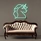 Einhornkopf LED-Neonschild Wohnzimmer Kinderzimmer