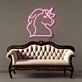 Einhornkopf LED-Neonschild Wohnzimmer Kinderzimmer