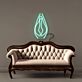 Abstrakte Linienform LED-Neonschild Wohnzimmer Lounge