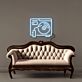 Plattenspieler LED-Neonschild Wohnzimmer Musikstudio