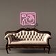 Plattenspieler LED-Neonschild Wohnzimmer Musikstudio