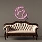 Heulender Wolf vor Halbmond LED-Neonschild Wohnzimmer Schlafzimmer
