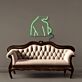 Katze Silhouette LED-Neonschild Wohnzimmer Schlafzimmer