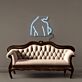 Katze Silhouette LED-Neonschild Wohnzimmer Schlafzimmer