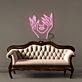 Gesicht mit Händen Linienkunst LED-Neonschild Wohnzimmer Studio
