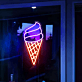 Eiswaffel LED-Neonschild für Café und Eisdiele