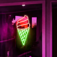 Eiswaffel LED-Neonschild für Café und Eisdiele