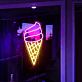 Eiswaffel LED-Neonschild für Café und Eisdiele