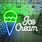 Ice Cream LED-Neonschild für Café und Eisdiele