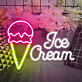 Ice Cream LED-Neonschild für Café und Eisdiele