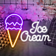 Ice Cream LED-Neonschild für Café und Eisdiele