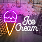 Ice Cream LED-Neonschild für Café und Eisdiele